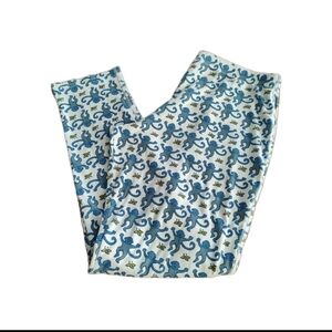 Roller Rabbit women’s Blue Monkey 100% Cotton Pajama Pants Small^™